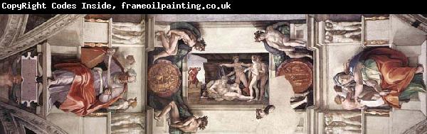 Michelangelo Buonarroti The first bay of the ceiling